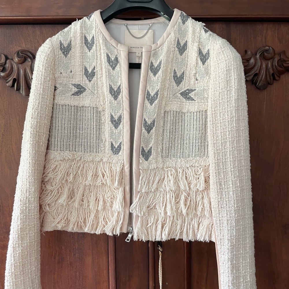 Rebecca Taylor cropped jacket. Size 0